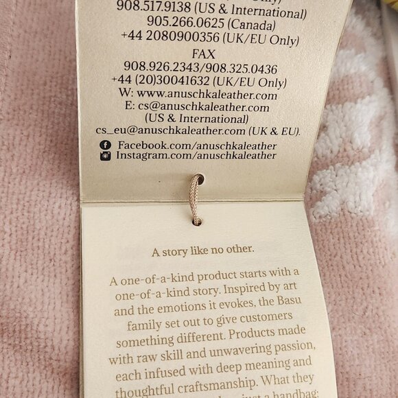 ANUSCHKA SUNSET PAISLEY HAND PAINTED LEATHER HANDBAG WITH CROSSBODY STRAP NEW - Picture 12 of 14